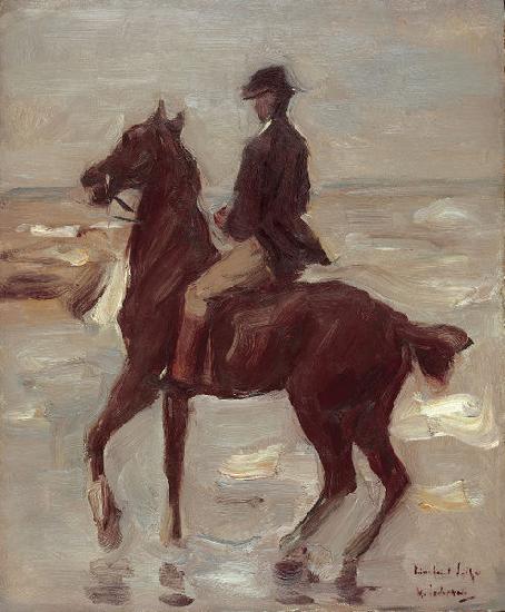 Max Liebermann Reiter am Strand France oil painting art